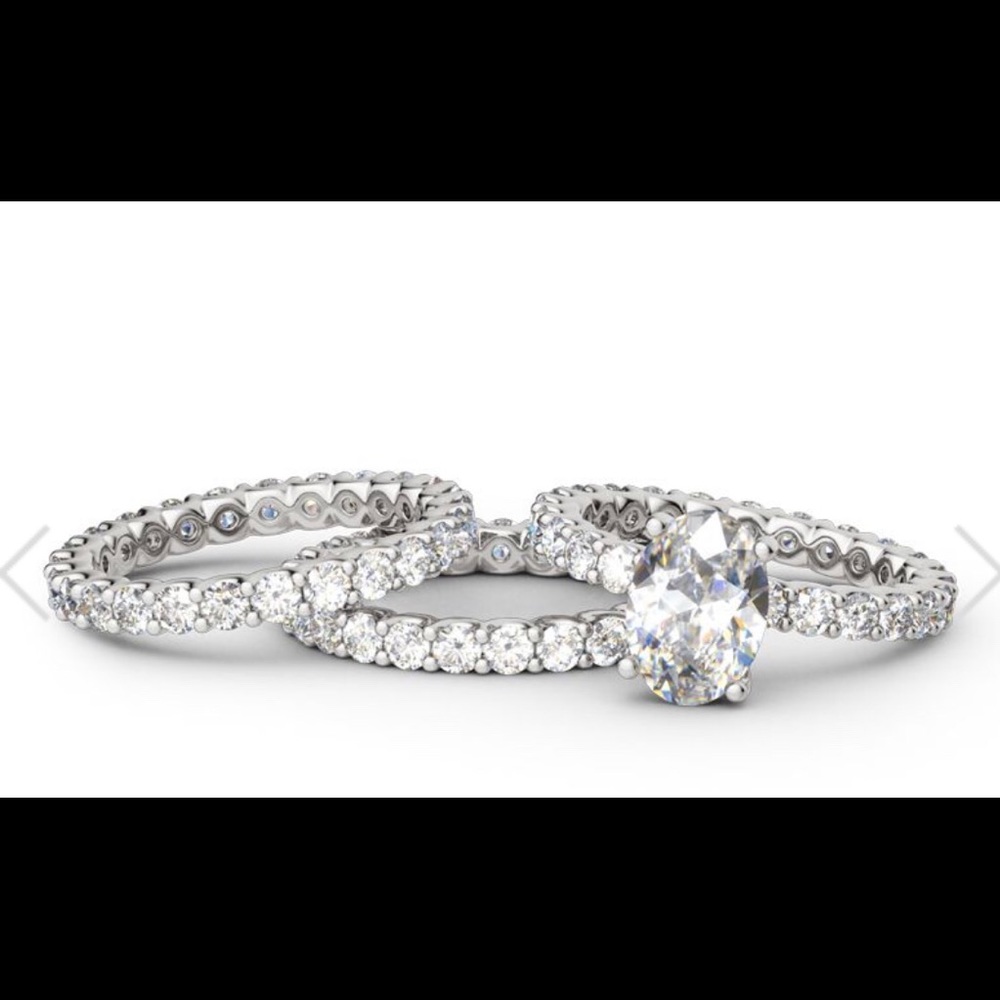 3pc Oval Wedding Set - image 2